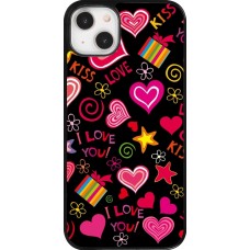 iPhone 14 Plus Case Hülle - Valentine 2023 love symbols
