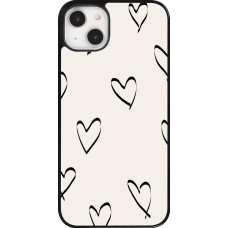 iPhone 14 Plus Case Hülle - Valentine 2023 minimalist hearts