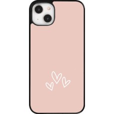 iPhone 14 Plus Case Hülle - Valentine 2023 three minimalist hearts