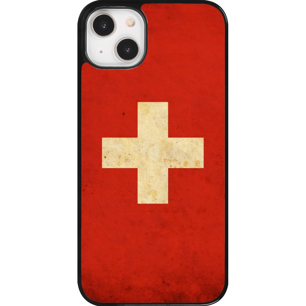 iPhone 14 Plus Case Hülle - Vintage Flag SWISS