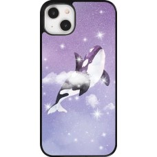 iPhone 14 Plus Case Hülle - Whale in sparking stars