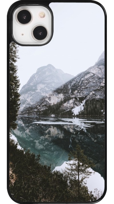 iPhone 14 Plus Case Hülle - Winter 22 snowy mountain and lake