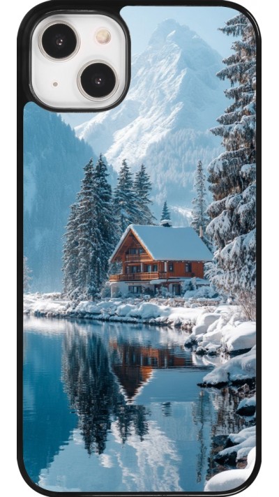 iPhone 14 Plus Case Hülle - Winter 25 Winter house forest day