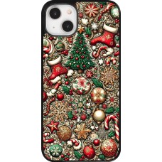 iPhone 14 Plus Case Hülle - Weihnachten 2023 Mikromuster