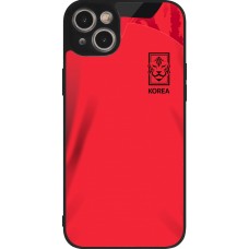 iPhone 14 Plus Case Hülle - Silikon schwarz Südkorea 2022 personalisierbares Fussballtrikot