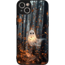 iPhone 14 Plus Case Hülle - Silikon schwarz Halloween 2025 Ghost in the forest