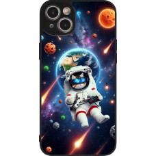 iPhone 14 Plus Case Hülle - Silikon schwarz VR SpaceCat Odyssee