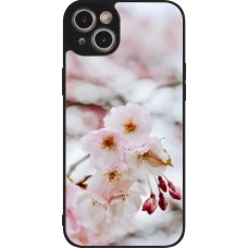 iPhone 14 Plus Case Hülle - Silikon schwarz Cherry tree Spring 2026