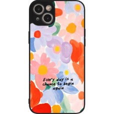 iPhone 14 Plus Case Hülle - Silikon schwarz Every day is a chance Spring 2026