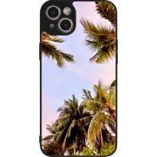 iPhone 14 Plus Case Hülle - Silikon schwarz Summer 2023 palm tree vibe