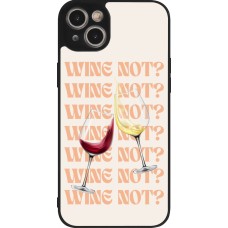 iPhone 14 Plus Case Hülle - Silikon schwarz Wine not