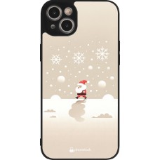 iPhone 14 Plus Case Hülle - Silikon schwarz Weihnachten 2023 Minimalistischer Weihnachtsmann