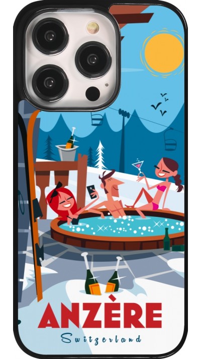 iPhone 14 Pro Case Hülle - Anzère Mountain Jacuzzi