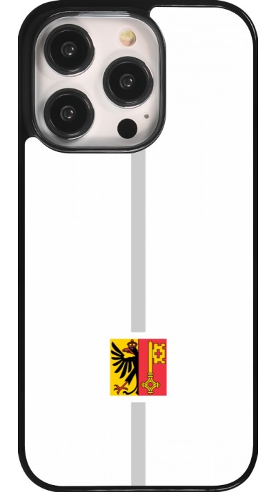 Coque iPhone 14 Pro - Canton GE blanc