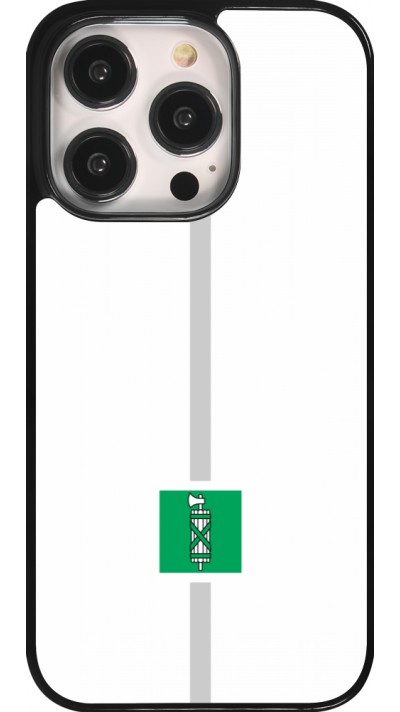 Coque iPhone 14 Pro - Canton SG blanc