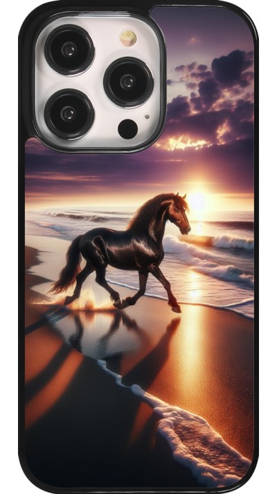 iPhone 14 Pro Case Hülle - Pferd majestätisch Strand