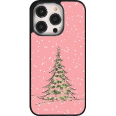 iPhone 14 Pro Case Hülle - Christmas 25 Pink Tree