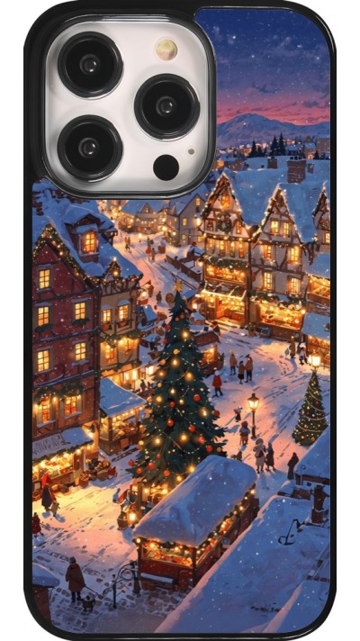 iPhone 14 Pro Case Hülle - Christmas 25 Xmas Village