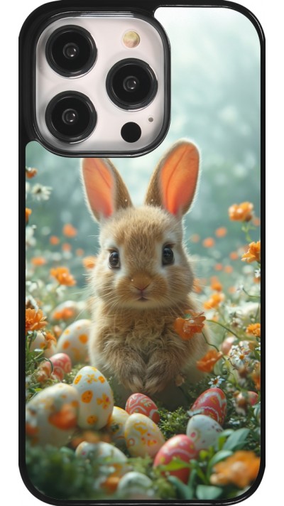 iPhone 14 Pro Case Hülle - Easter 2026 Rabbit in the garden