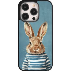 iPhone 14 Pro Case Hülle - Easter 2026 Rabbit navy