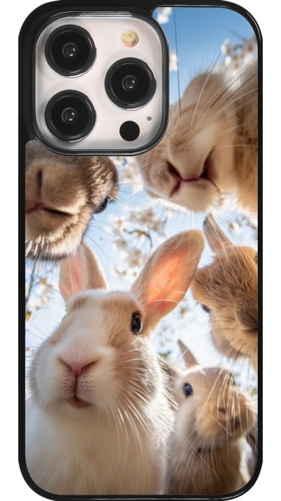 iPhone 14 Pro Case Hülle - Easter 2026 Rabbits