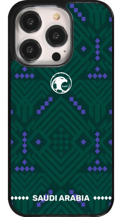 iPhone 14 Pro Case Hülle - Saudi Arabien 2026 personalisierbares Fussballtrikot