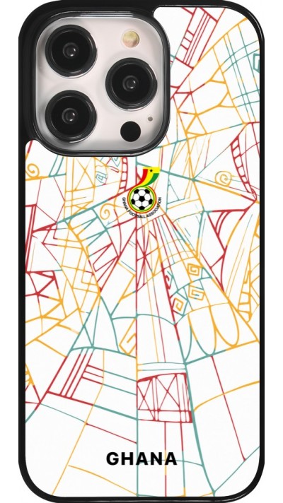 iPhone 14 Pro Case Hülle - Ghana 2026 personalisierbares Fussballtrikot