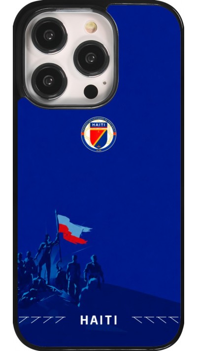 iPhone 14 Pro Case Hülle - Haiti 2026 personalisierbares Fussballtrikot