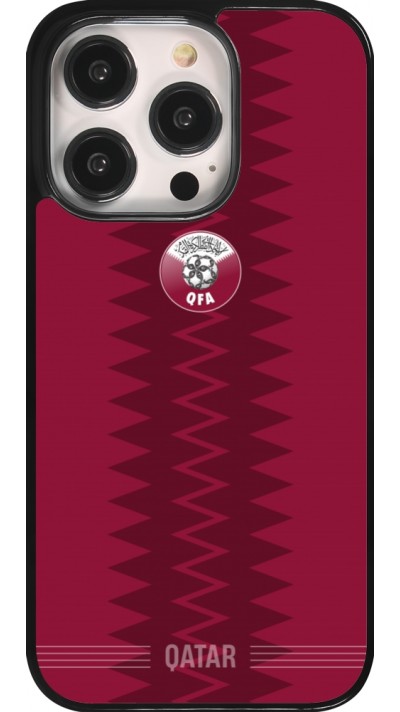iPhone 14 Pro Case Hülle - Qatar 2026 personalisierbares Fussballtrikot