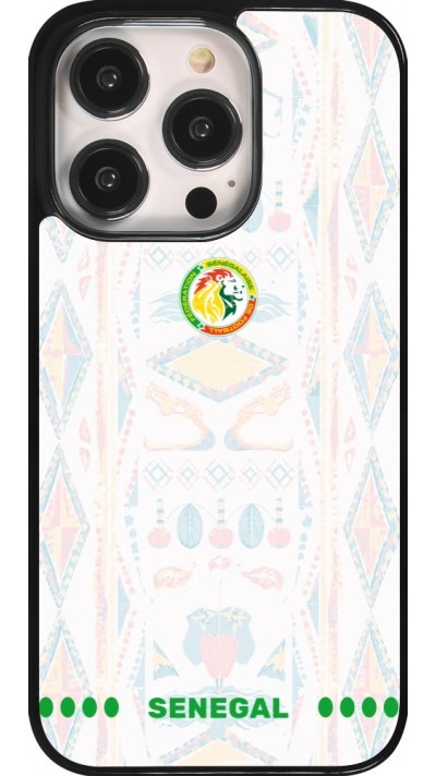 iPhone 14 Pro Case Hülle - Senegal 2026 personalisierbares Fussballtrikot