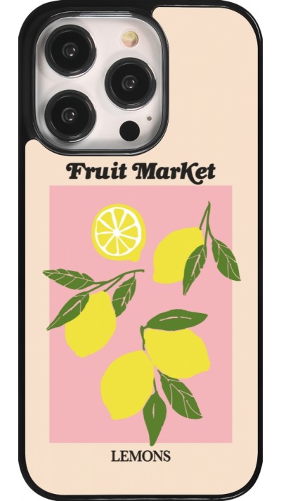 iPhone 14 Pro Case Hülle - Fruit market lemons 2026