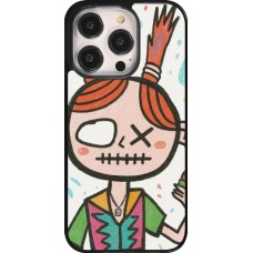 iPhone 14 Pro Case Hülle - Little Girl Sketch