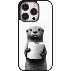 iPhone 14 Pro Case Hülle - Otter Toilettenpapier
