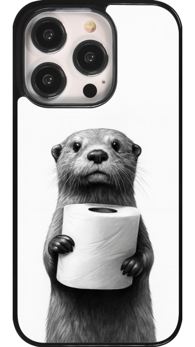 Coque iPhone 14 Pro - Loutre papier de toilette