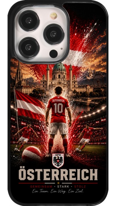 iPhone 14 Pro Case Hülle - Fussball Österreich splash 2026