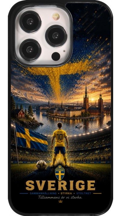 iPhone 14 Pro Case Hülle - Fussball Schweden splash 2026