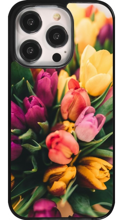 Coque iPhone 14 Pro - Bouquet of tulips Spring 2026