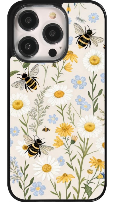Coque iPhone 14 Pro - Pattern bees Spring 2026