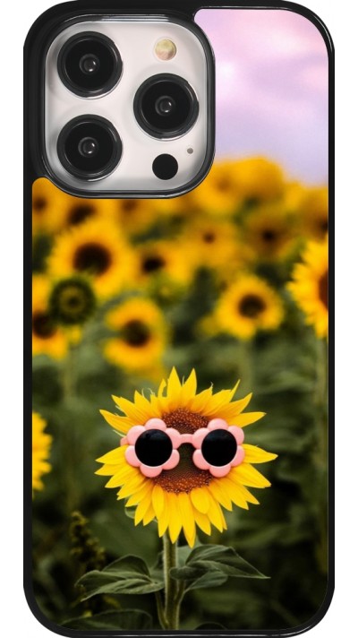 Coque iPhone 14 Pro - Sunflower with glasses Spring 2026