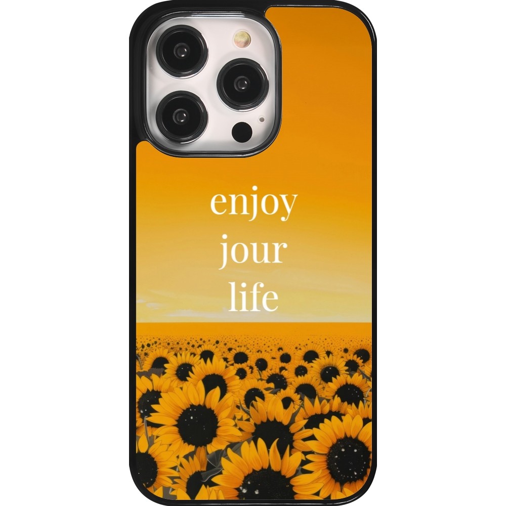 iPhone 14 Pro Case Hülle - Summer 2025 Enjoy your life