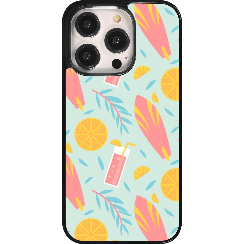 iPhone 14 Pro Case Hülle - Summer 2025 Pattern citron