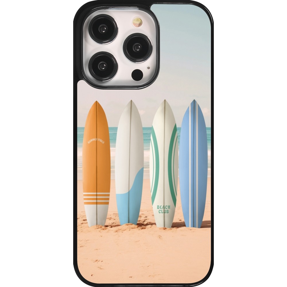 iPhone 14 Pro Case Hülle - Summer surfboard 2025