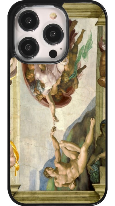 iPhone 14 Pro Case Hülle - Kunstbild - Die Erschaffung Adams - Michelangelo