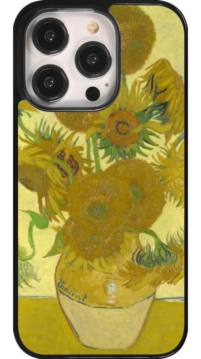 iPhone 14 Pro Case Hülle - Kunstbild - Sonnenblumen  - Van Gogh