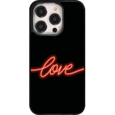 iPhone 14 Pro Case Hülle - Valentine 2023 neon love
