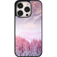 iPhone 14 Pro Case Hülle - Winter 22 Pink Forest
