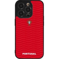 iPhone 14 Pro Case Hülle - Silikon schwarz Portugal 2026 personalisierbares Fussballtrikot