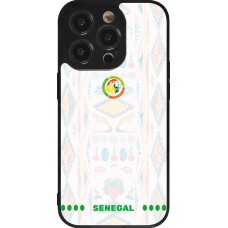 iPhone 14 Pro Case Hülle - Silikon schwarz Senegal 2026 personalisierbares Fussballtrikot