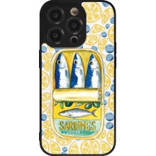 iPhone 14 Pro Case Hülle - Silikon schwarz Sardines in oil 2026