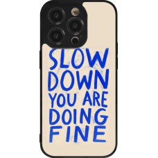 iPhone 14 Pro Case Hülle - Silikon schwarz Slow down 2026